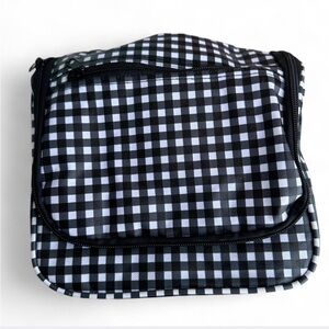 Checkered Black and White Travel Bag